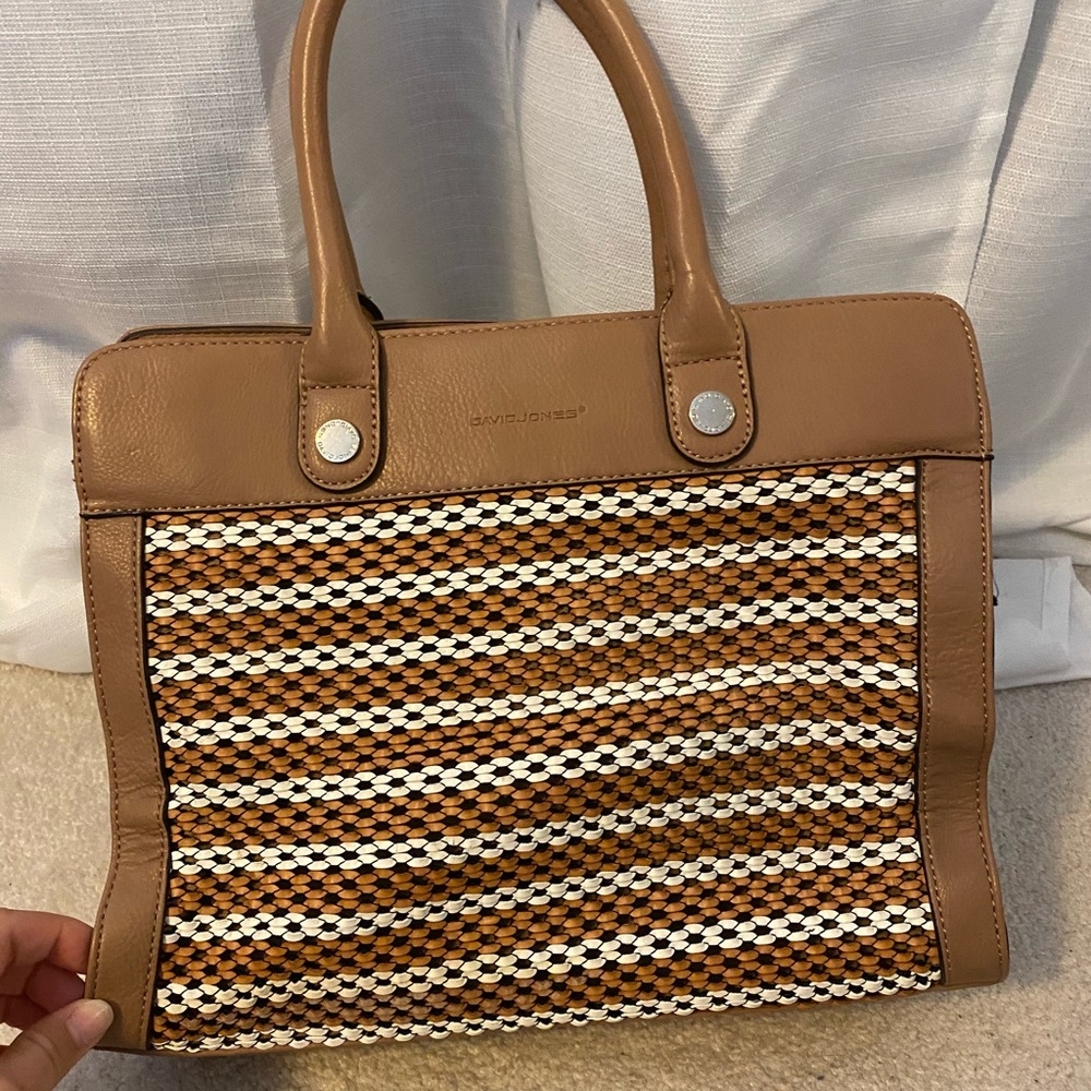 Brown leather purse